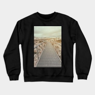 White Sand Dunes Bridge Crewneck Sweatshirt